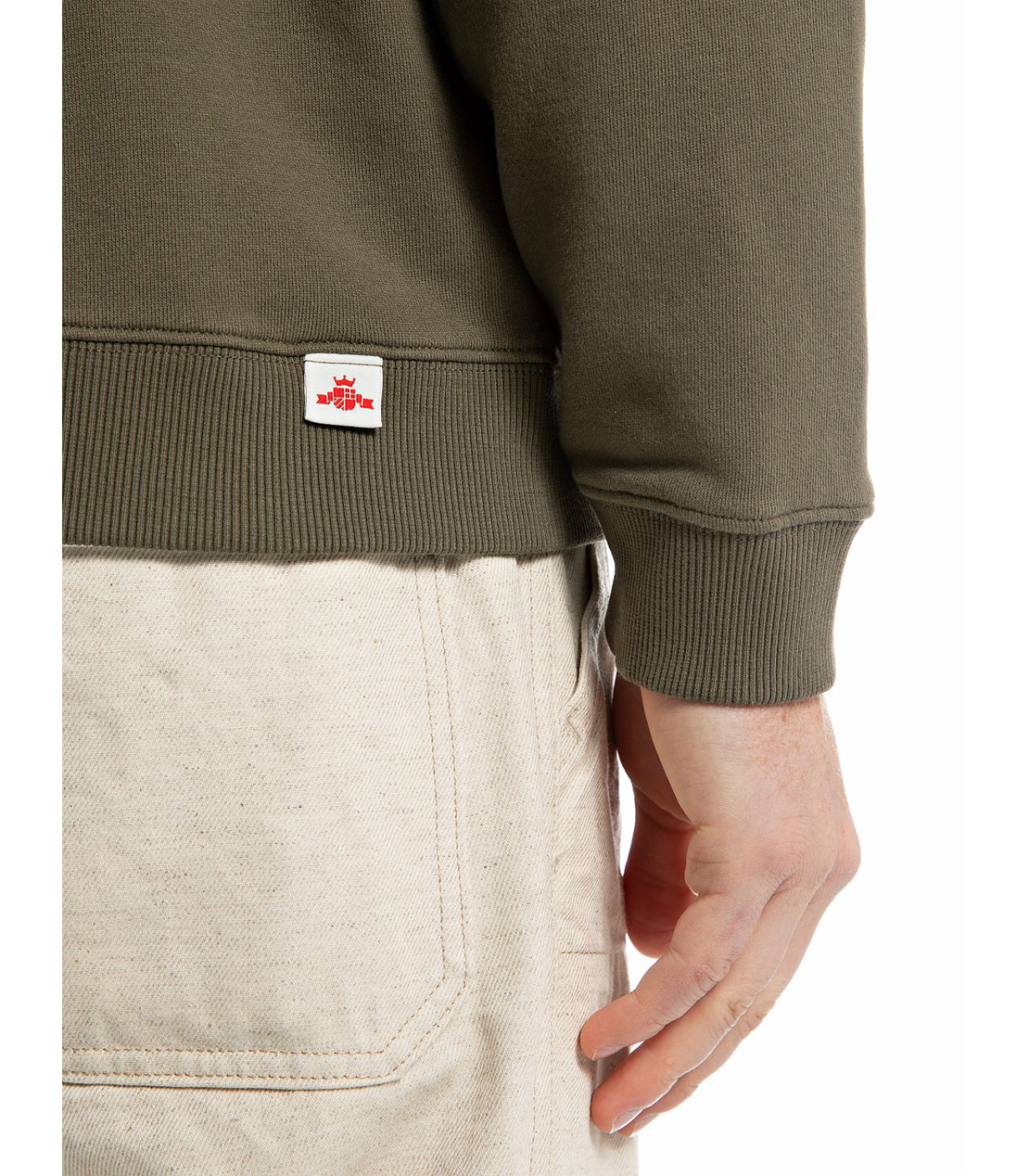 レタリング刺しゅうコットンフリース 詳細画像 マッドブラウン 4